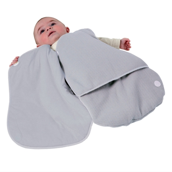 Candide Size 0-3M Luxury Lightweight Baby Wrap in Grey - Picture 2 of 4